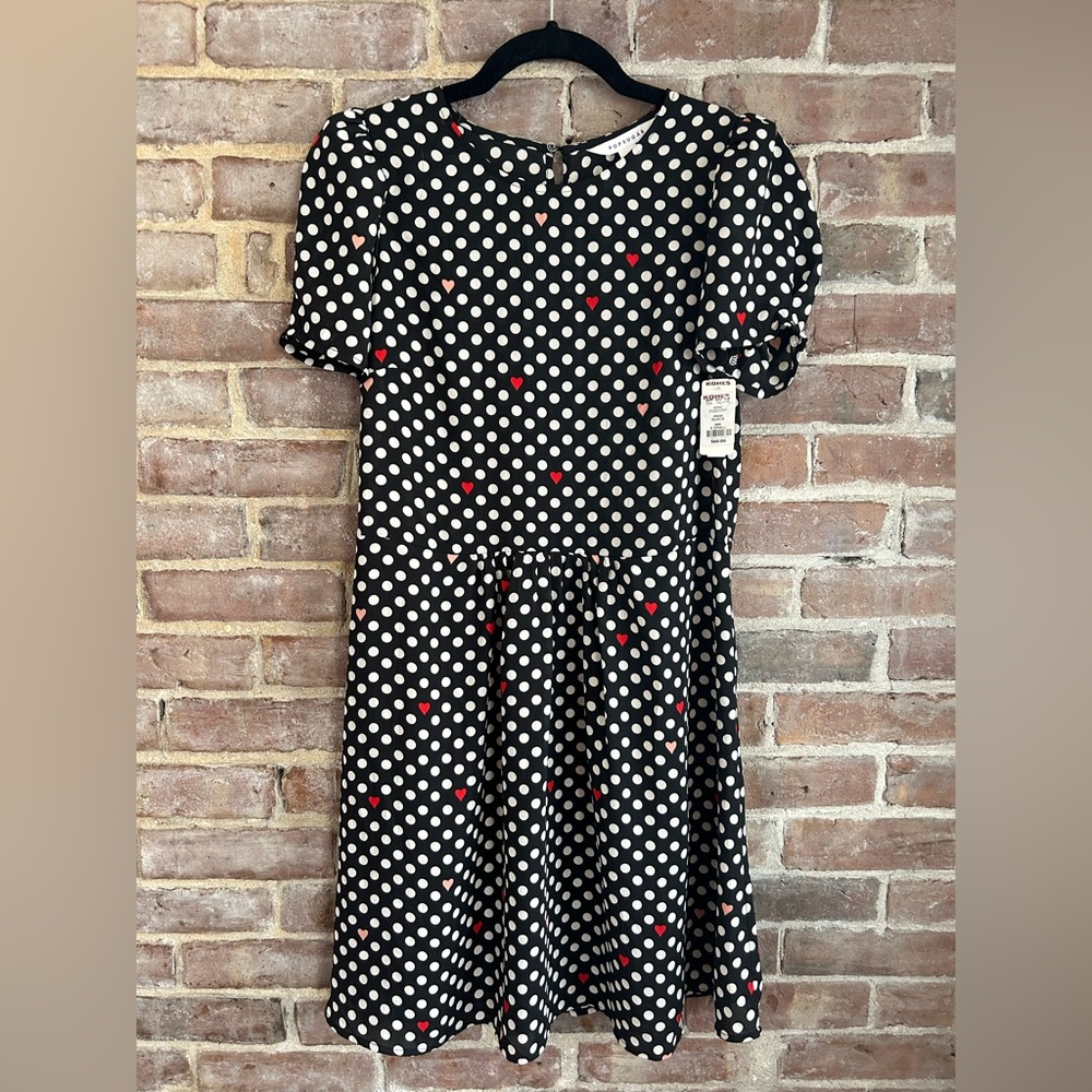 Popsugar , polka dots and hearts dress XS